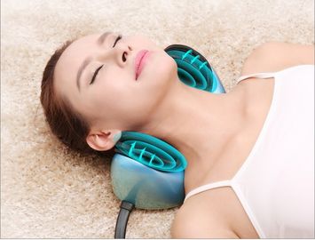 Home and Car Head Neck Massaging Pillow with Heating , Blue Color