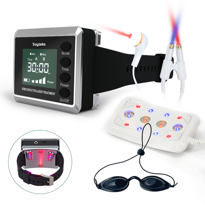 High Blood Pressure Laser Therapy Watch 650nm 450nm For Hypertension Management