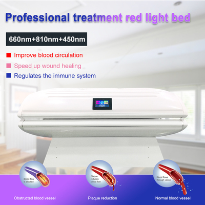 Suyzeko OEM Wellness Center LED Light Photodynamic Body Contouring 635nm 880nm Red Light Therapy Bed for Commercial Use