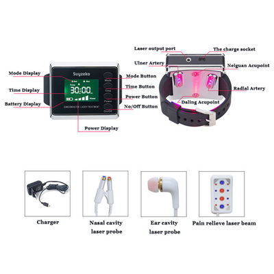 Low Level Laser Therapy Physical Equipment Wrist Watch For Diabetics